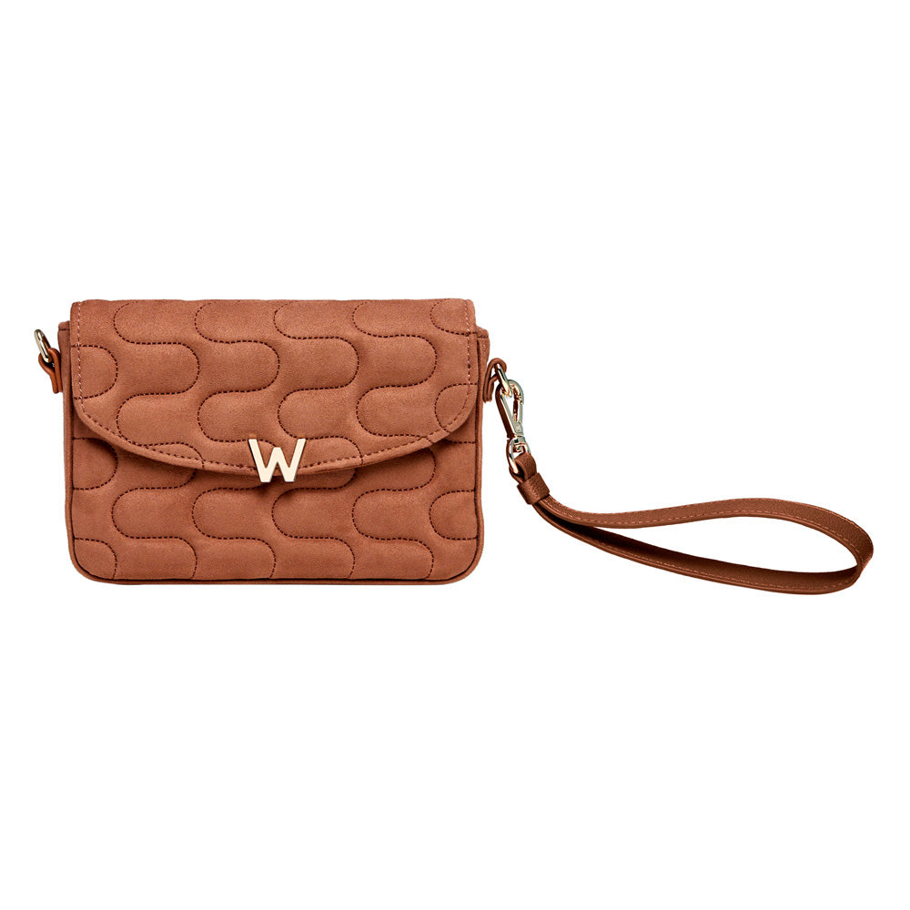 WOLF 1834 Mimi Swirl Cross Body Bag with Scarf – Nutshell Brown - Image 5