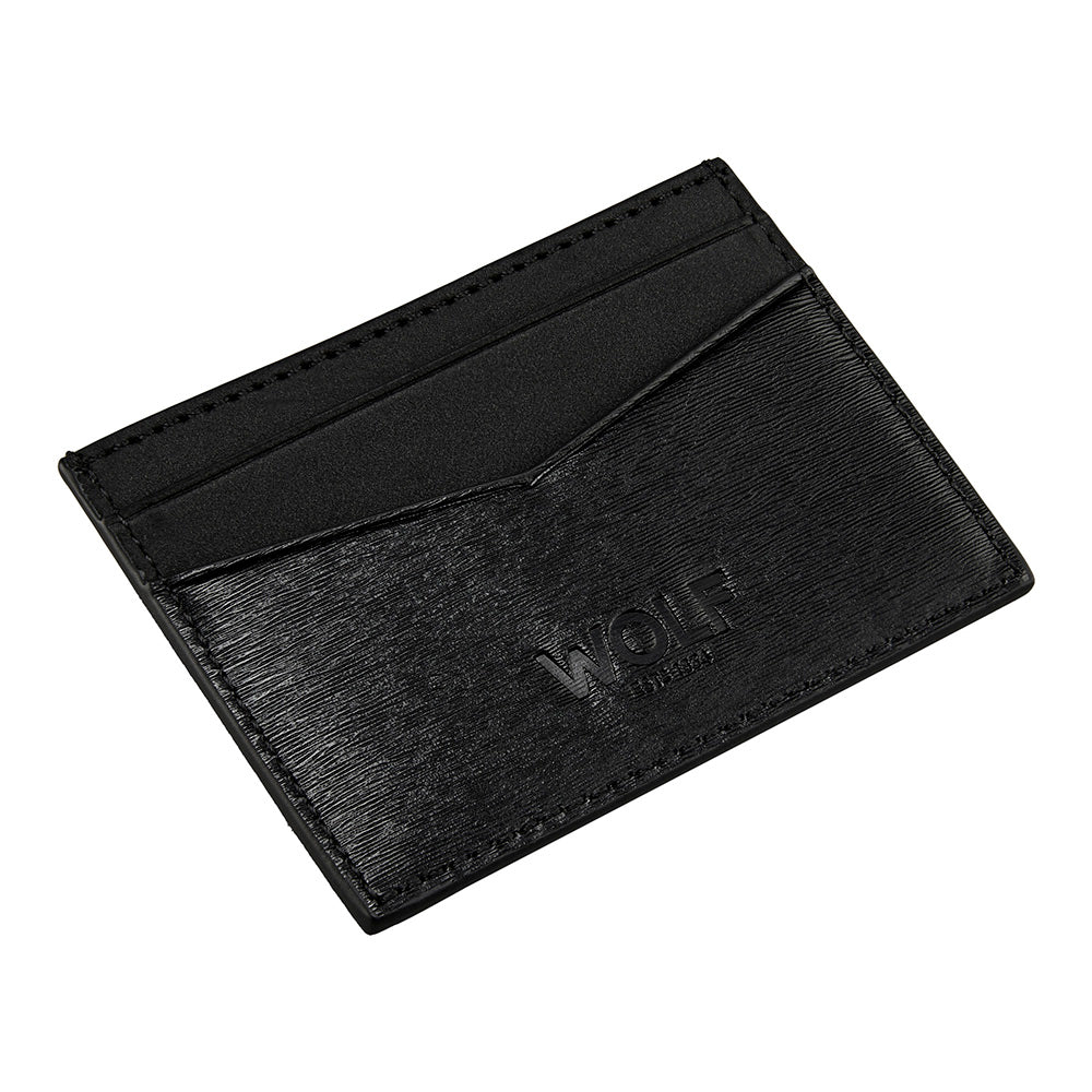 WOLF 1834 Philipp Card Case - Black Vegan Leather with RFID Protection (4 Card Slots) - Image 3