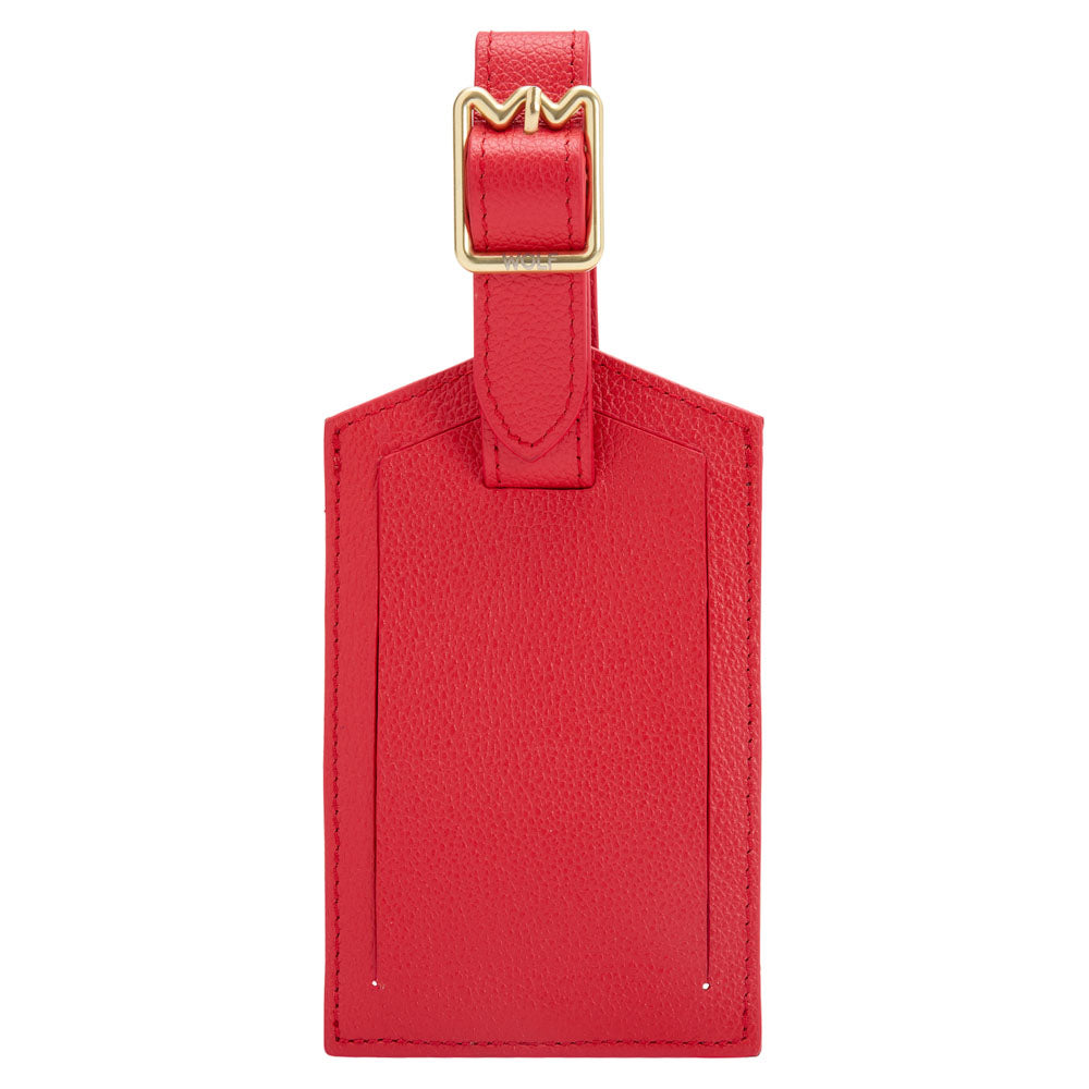 WOLF 1834 Mimi Luggage Tag – Red Quilted Travel Accessory - Image 2