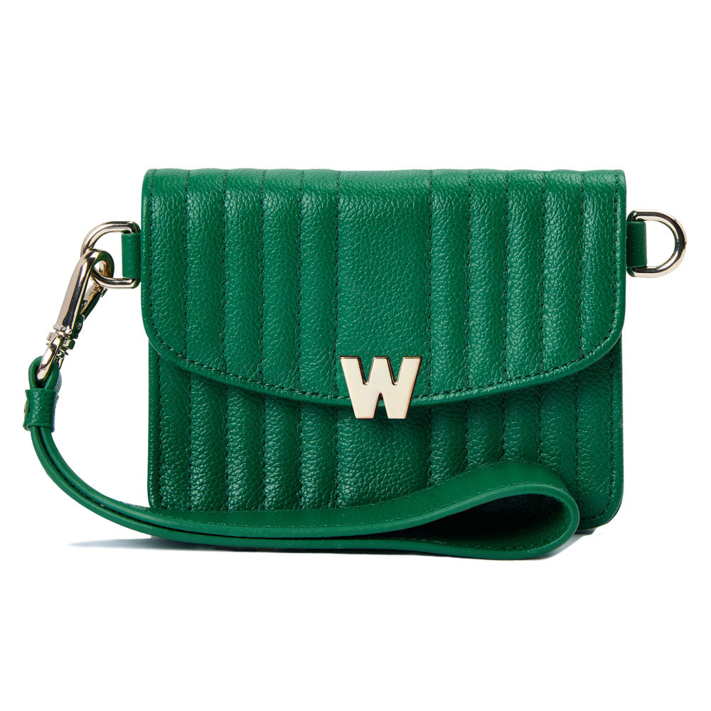 WOLF 1834 Mimi Mini Bag with Wristlet & Lanyard - Forest Green - Image 3