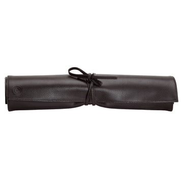 WOLF 1834 WM Brown Knife Roll – Brown Pebble Vegan Leather, 4-Knife Capacity - Image 1