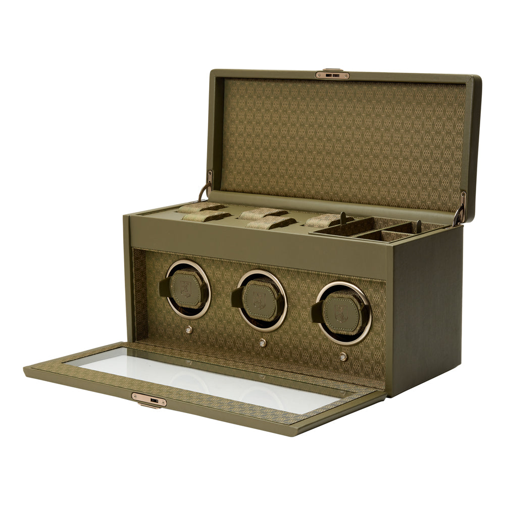 WOLF 1834 Earth Triple Watch Winder – Olive - Image 3