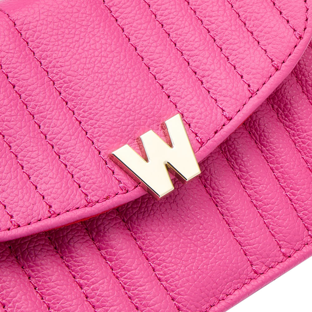 WOLF 1834 Mimi Mini Bag with Wristlet & Lanyard – Pink - Image 9