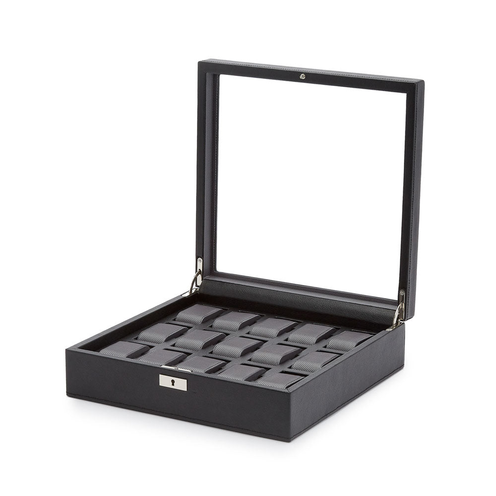 WOLF 1834 Classic 15 Piece Watch Box – Black - Image 4