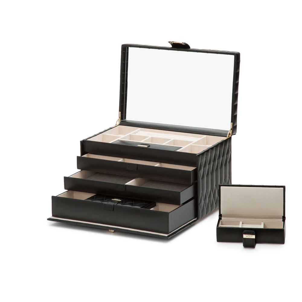 WOLF 1834 Caroline Large Jewelry Case - Black - Image 4