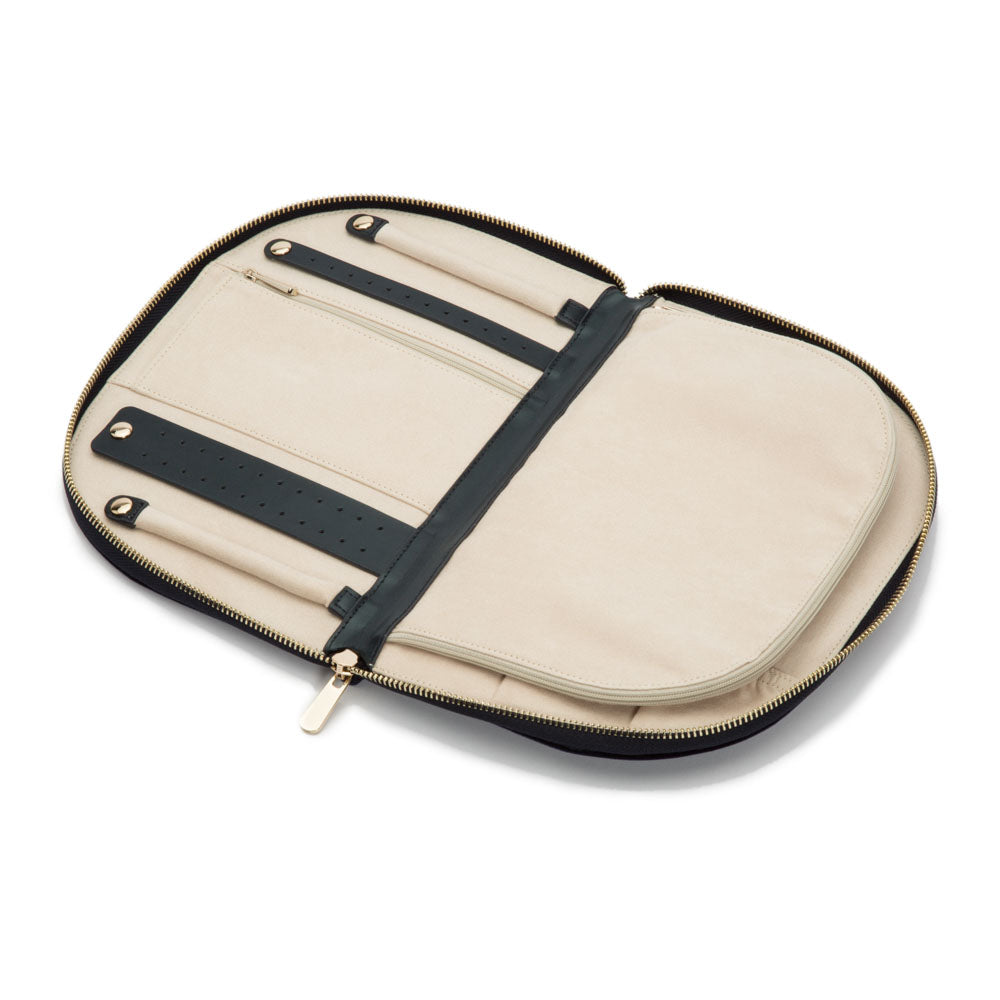 WOLF 1834 Zoe Portfolio – Indigo Velvet Jewelry Travel Case with LusterLoc™ Anti-Tarnish Lining - Image 3