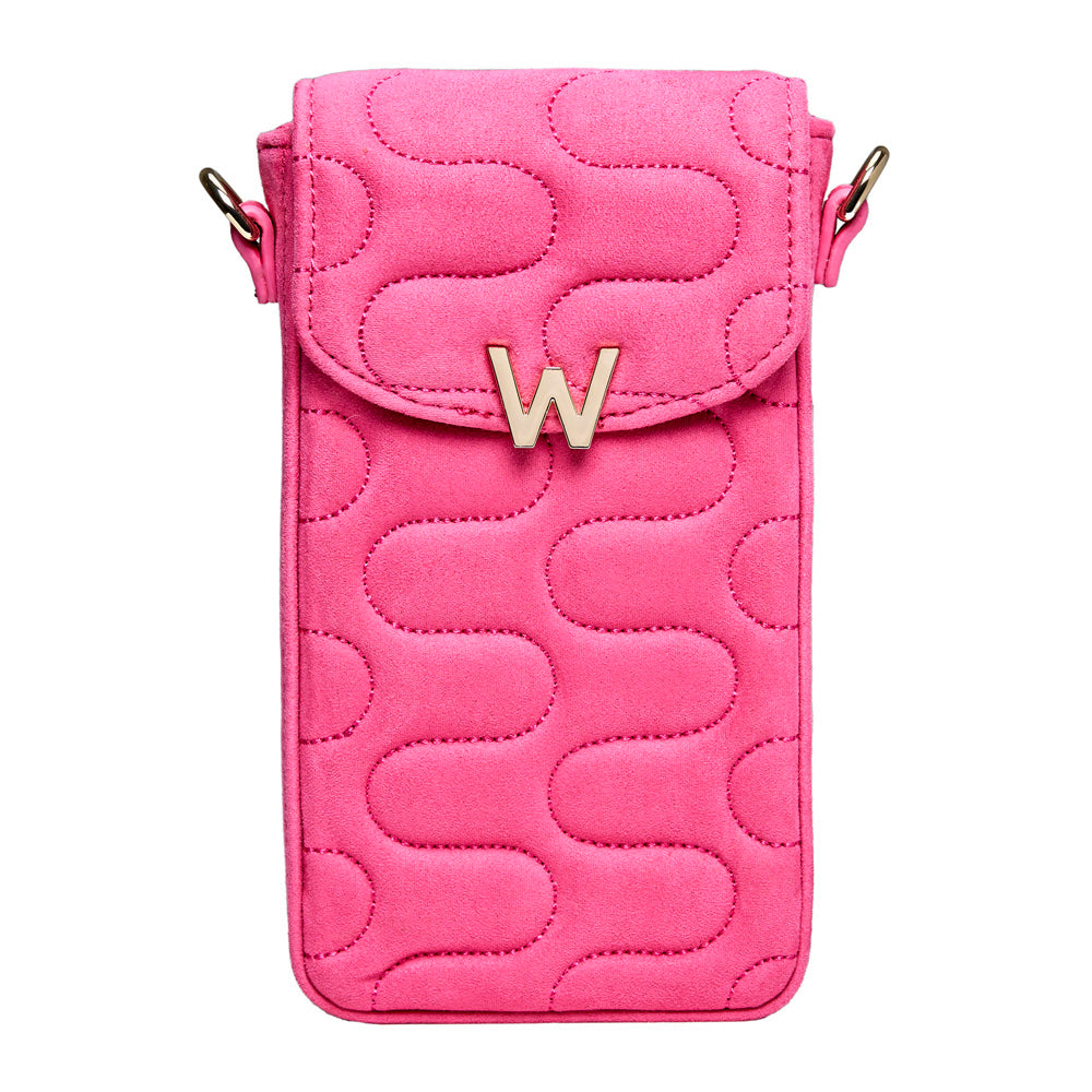 WOLF 1834 Mimi Swirl Phone Bag – Pink Flash - Image 1