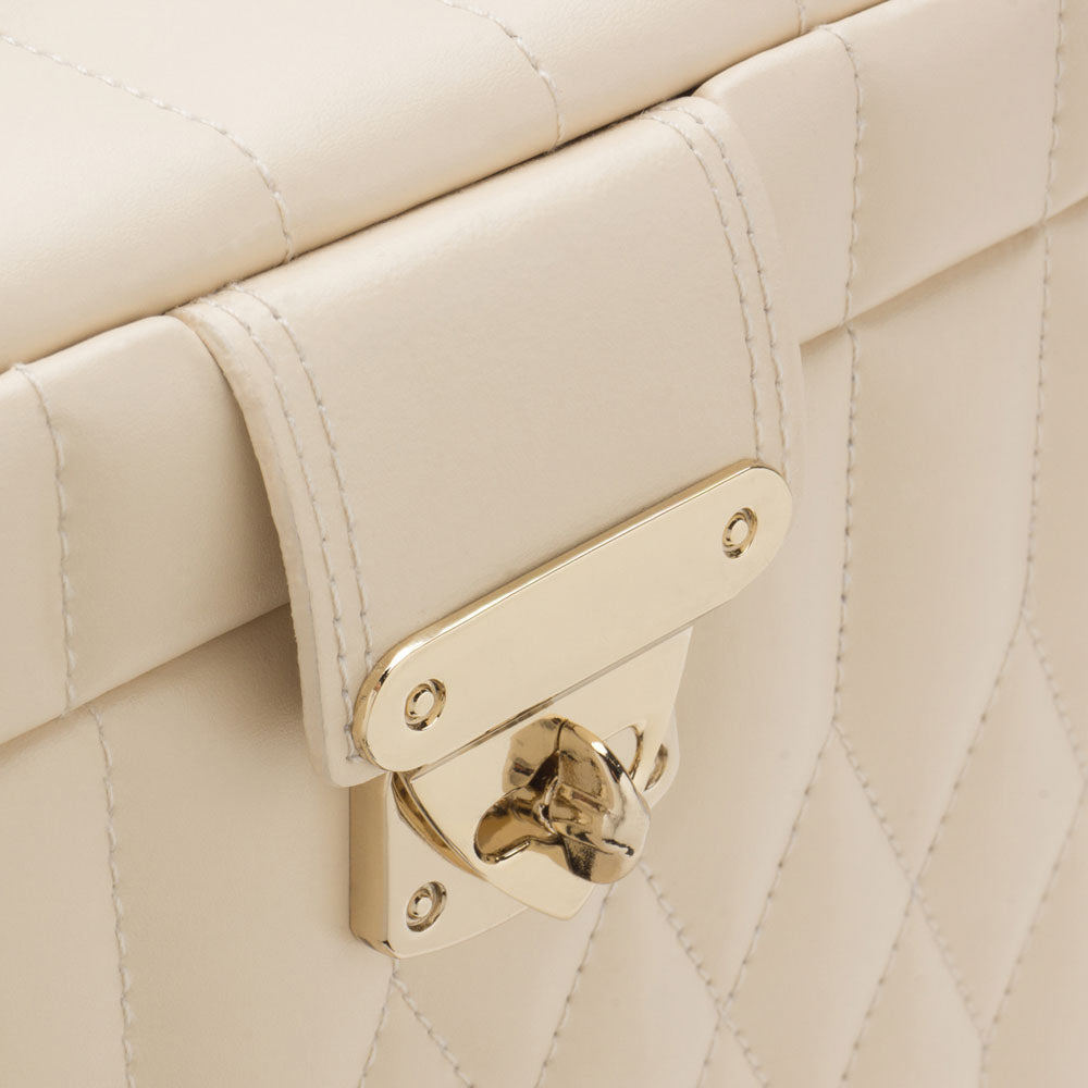 WOLF 1834 Caroline Extra Large Jewelry Case – Ivory, 43 Compartments + Travel Case - Image 6