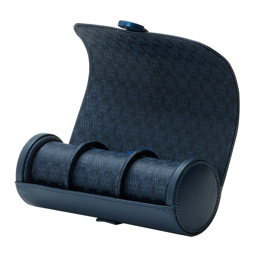 WOLF 1834 Earth Triple Watch Roll – Midnight Blue - Image 3