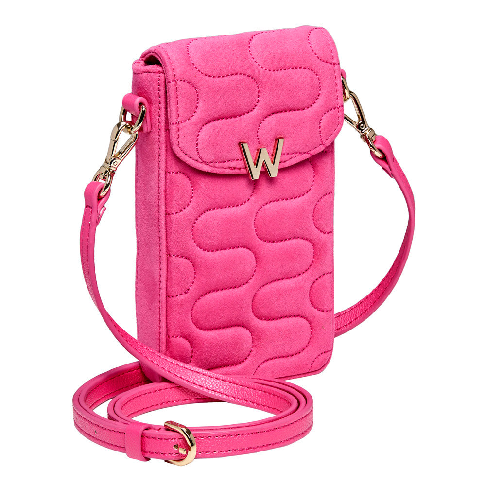 WOLF 1834 Mimi Swirl Phone Bag – Pink Flash - Image 3