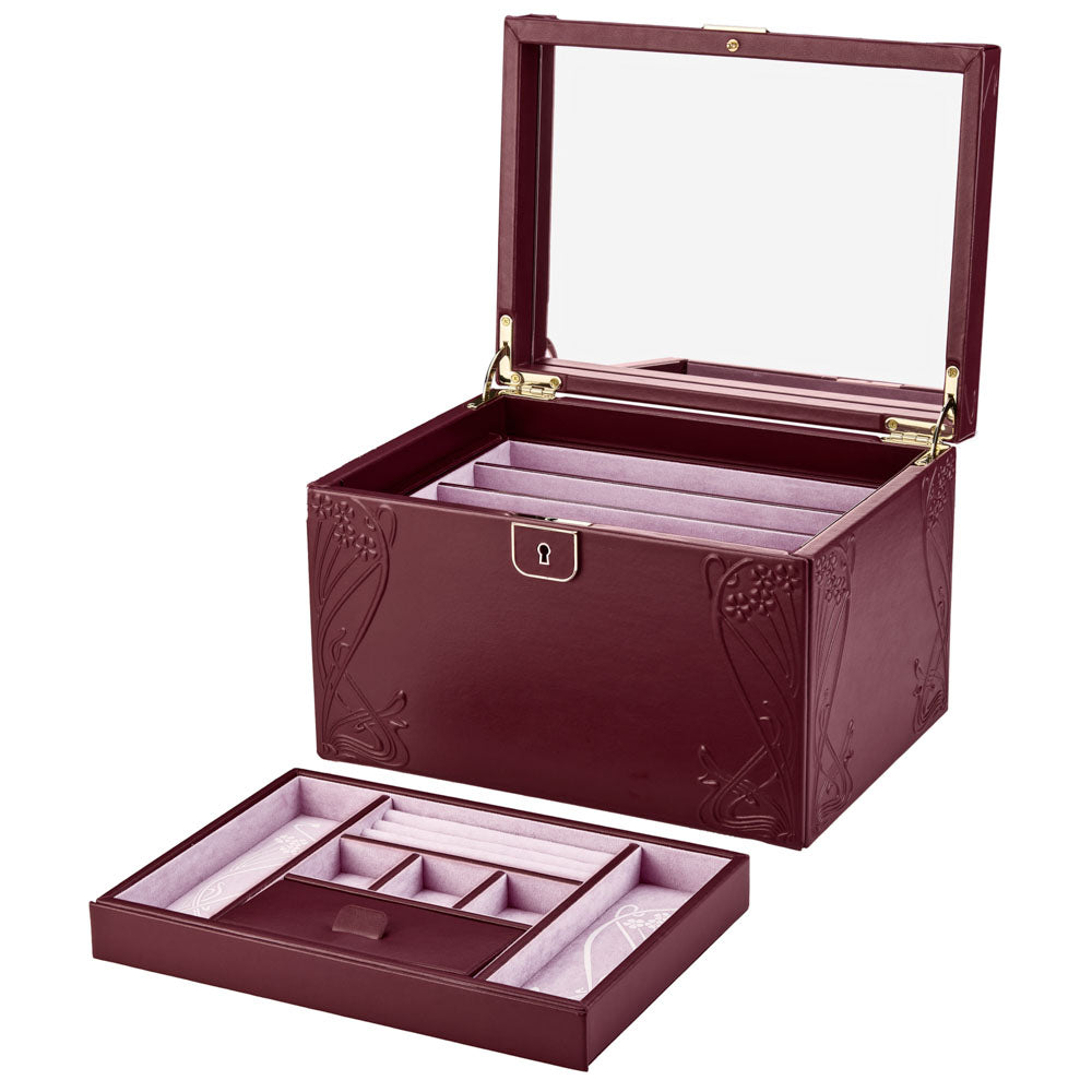 WOLF 1834 X LIBERTY Large Jewelry Box - Burgundy - Image 4