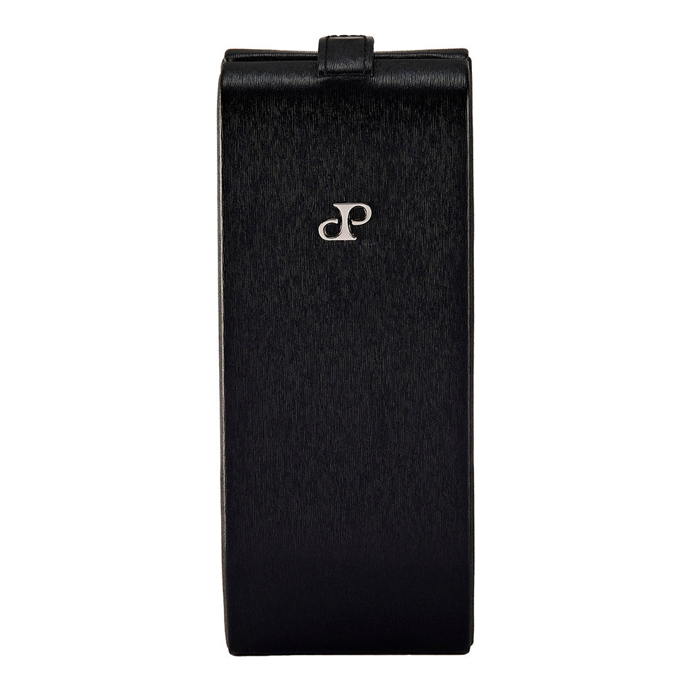 WOLF 1834 Philipp Flip Watch Stand – Black Vegan Leather - Image 1