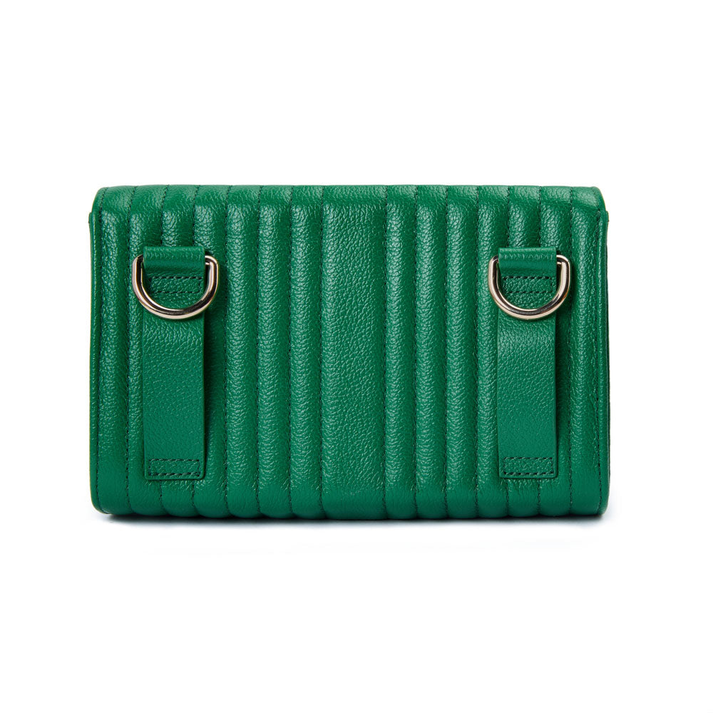 WOLF 1834 Mimi Crossbody Bag with Wristlet – Forest Green - Image 3