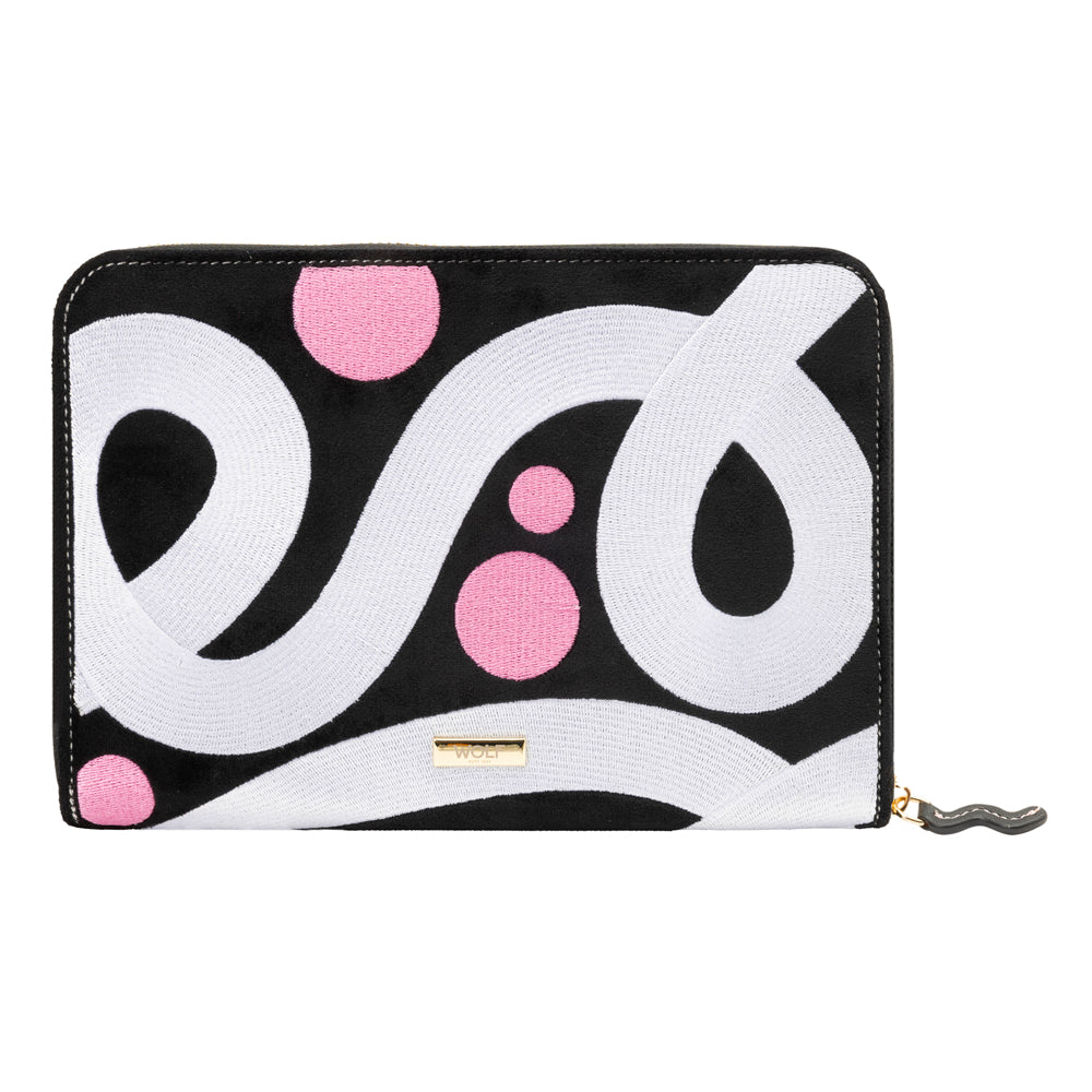 WOLF 1834 Bea Bongiasca Jewelry Portfolio – White/Black/Pink Velvet - Image 7