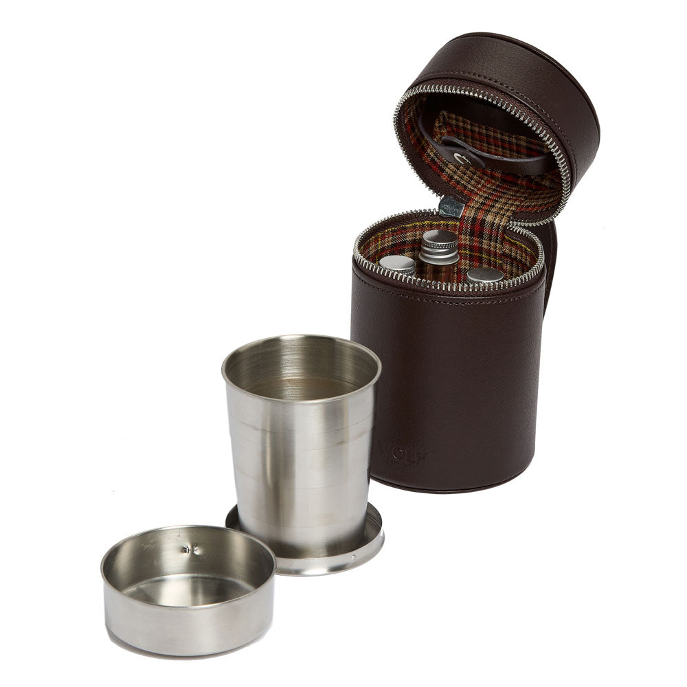 WOLF 1834 WM Brown Negroni Astuccio Beverage Case – Brown Leather - Image 3