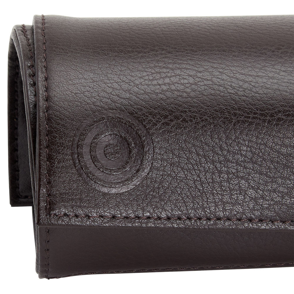 WOLF 1834 WM Brown Knife Roll – Brown Pebble Vegan Leather, 4-Knife Capacity - Image 6
