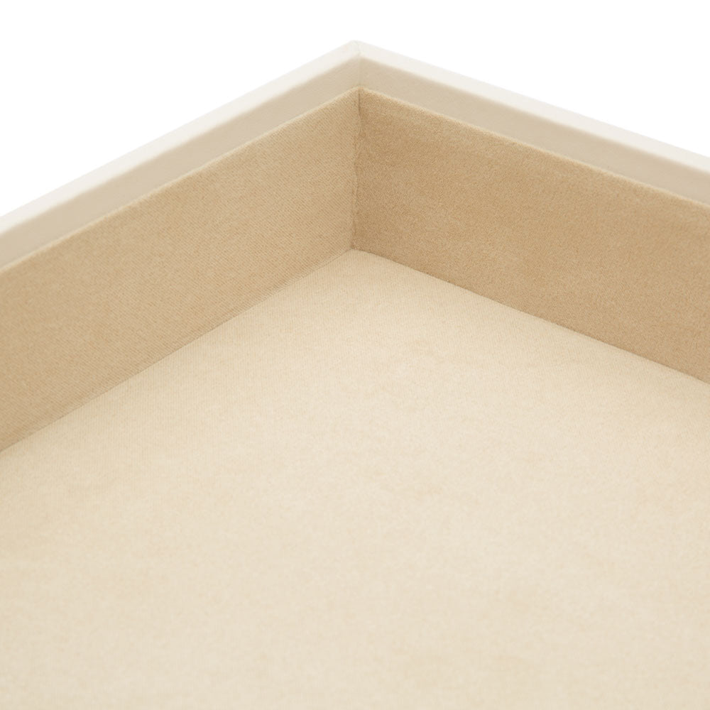 WOLF 1834 Vault 2" Deep Tray – Ivory, Stackable Jewelry Organizer with LusterLoc™ Anti-Tarnish Lining - Image 3
