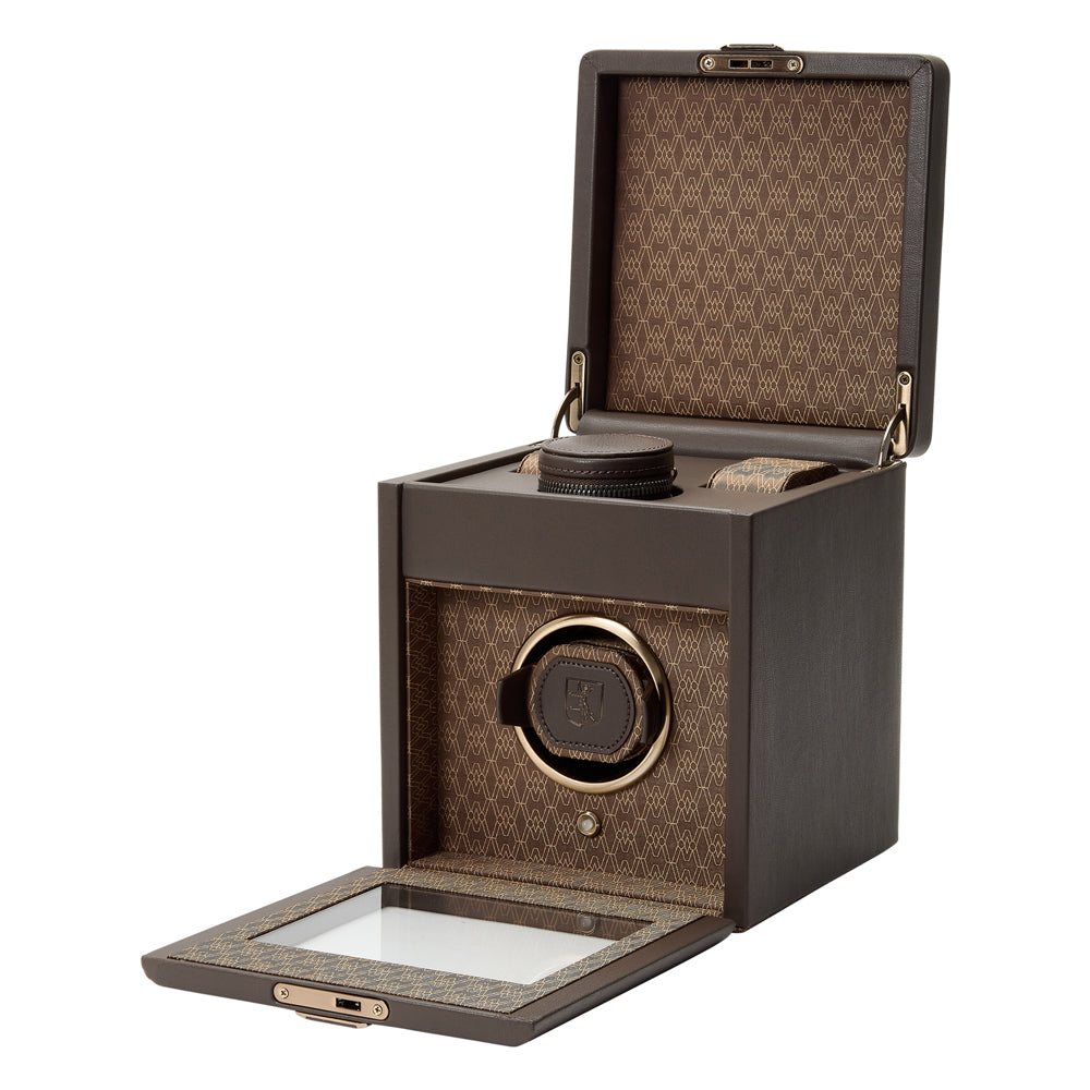 WOLF 1834 Earth Single Watch Winder – Coffee Apple Leather - Image 3