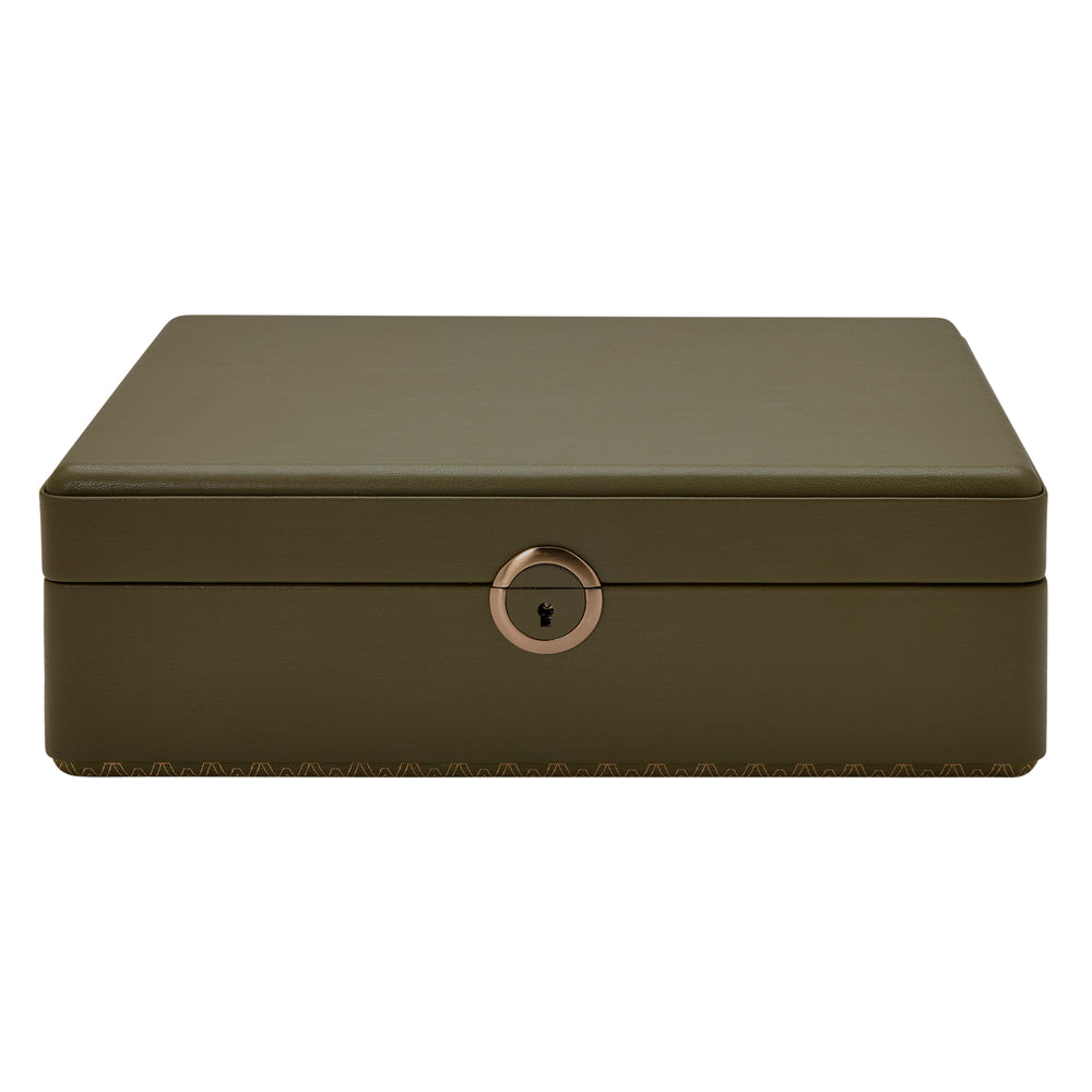 WOLF 1834 Earth 5-Piece Watch Box with Storage - Olive - Image 1