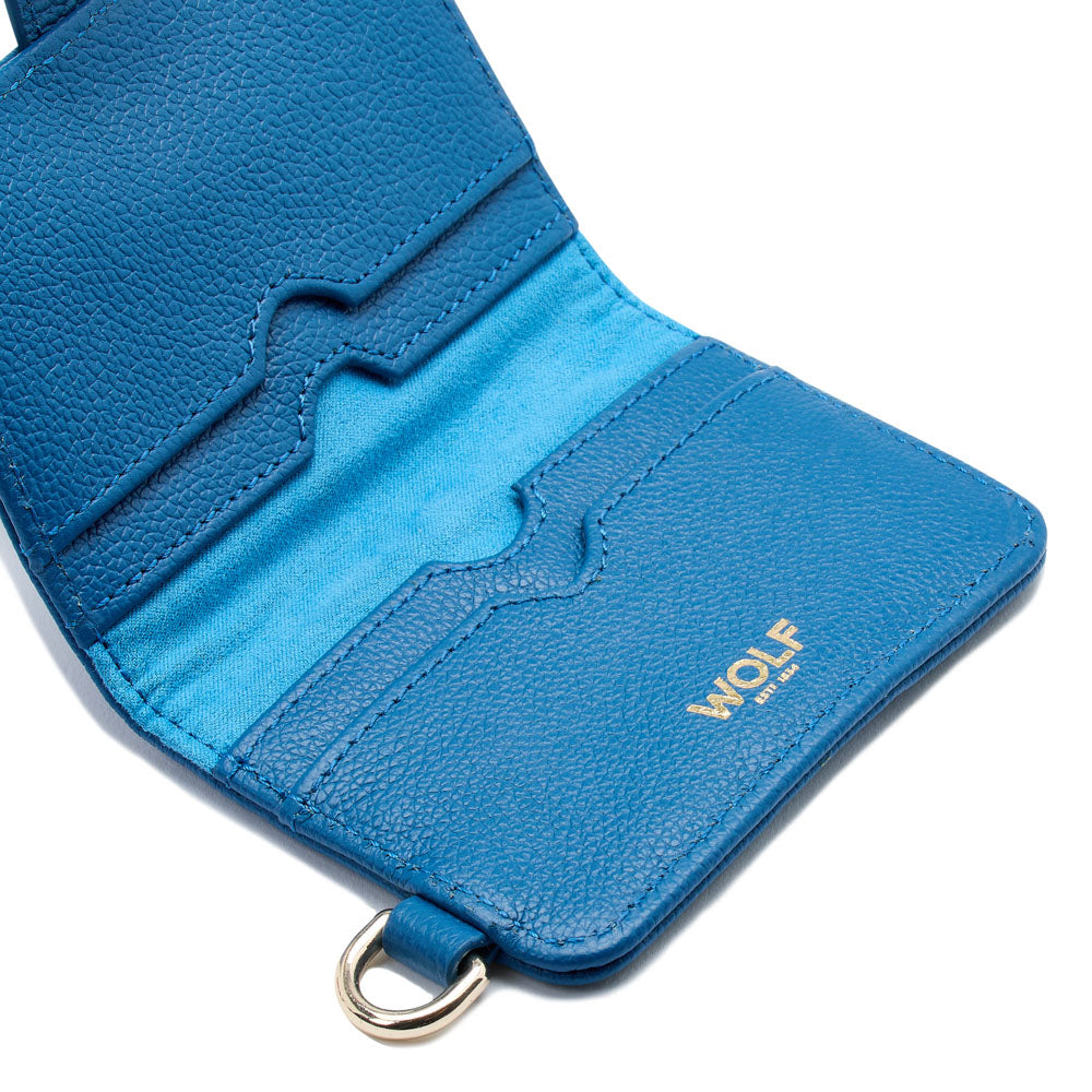 WOLF 1834 Mimi Credit Card Holder with Wristlet - Marine (4 Card Slots) - Image 6