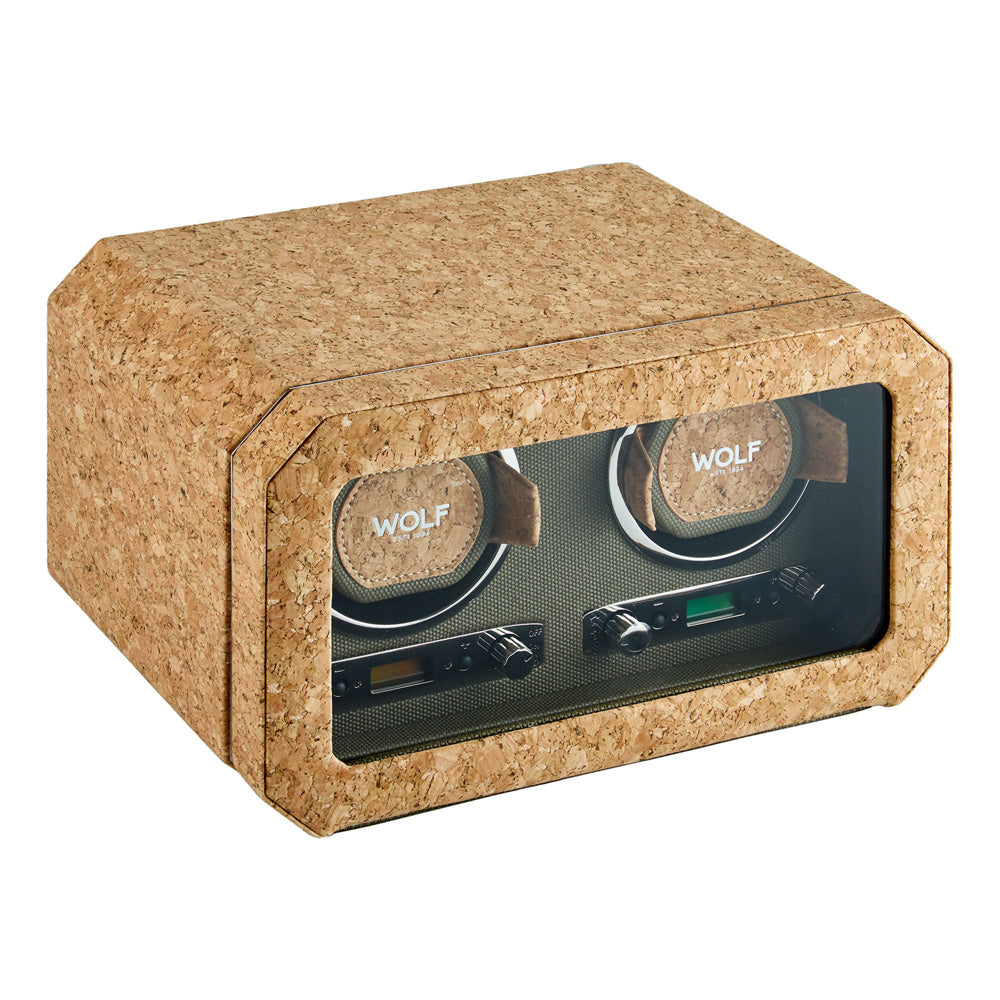 WOLF 1834 Cortica Double Watch Winder – Cork - Image 2