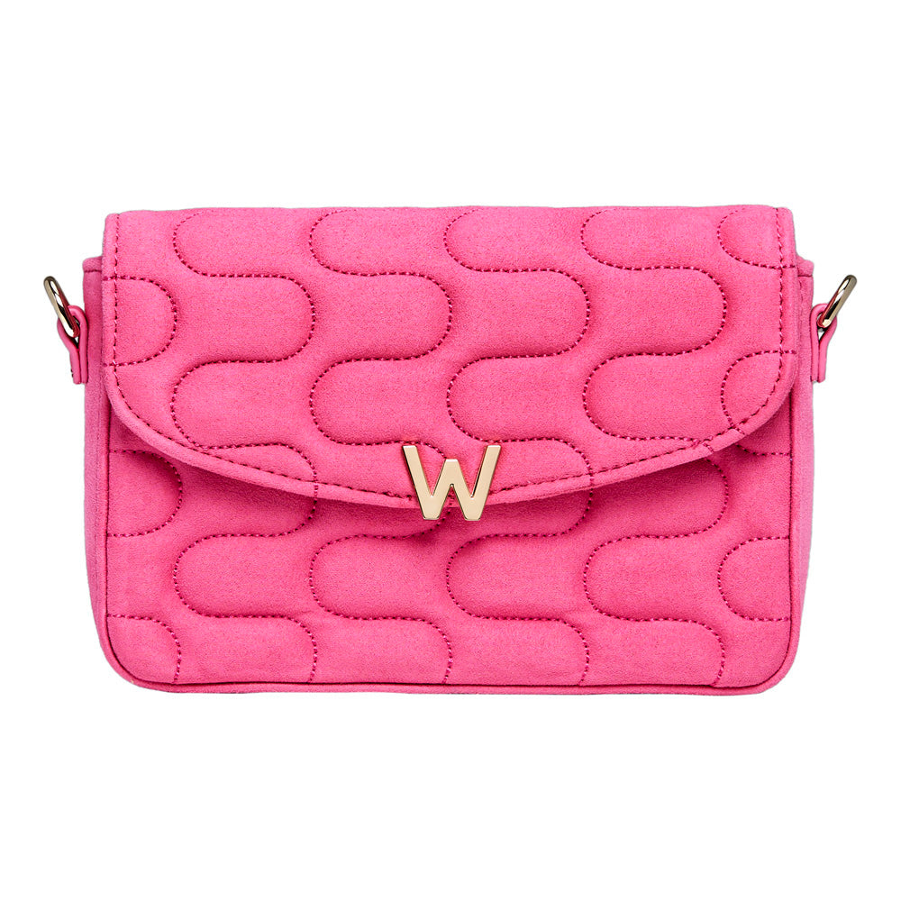WOLF 1834 Mimi Swirl Cross Body Bag with Scarf – Pink Flash - Image 1
