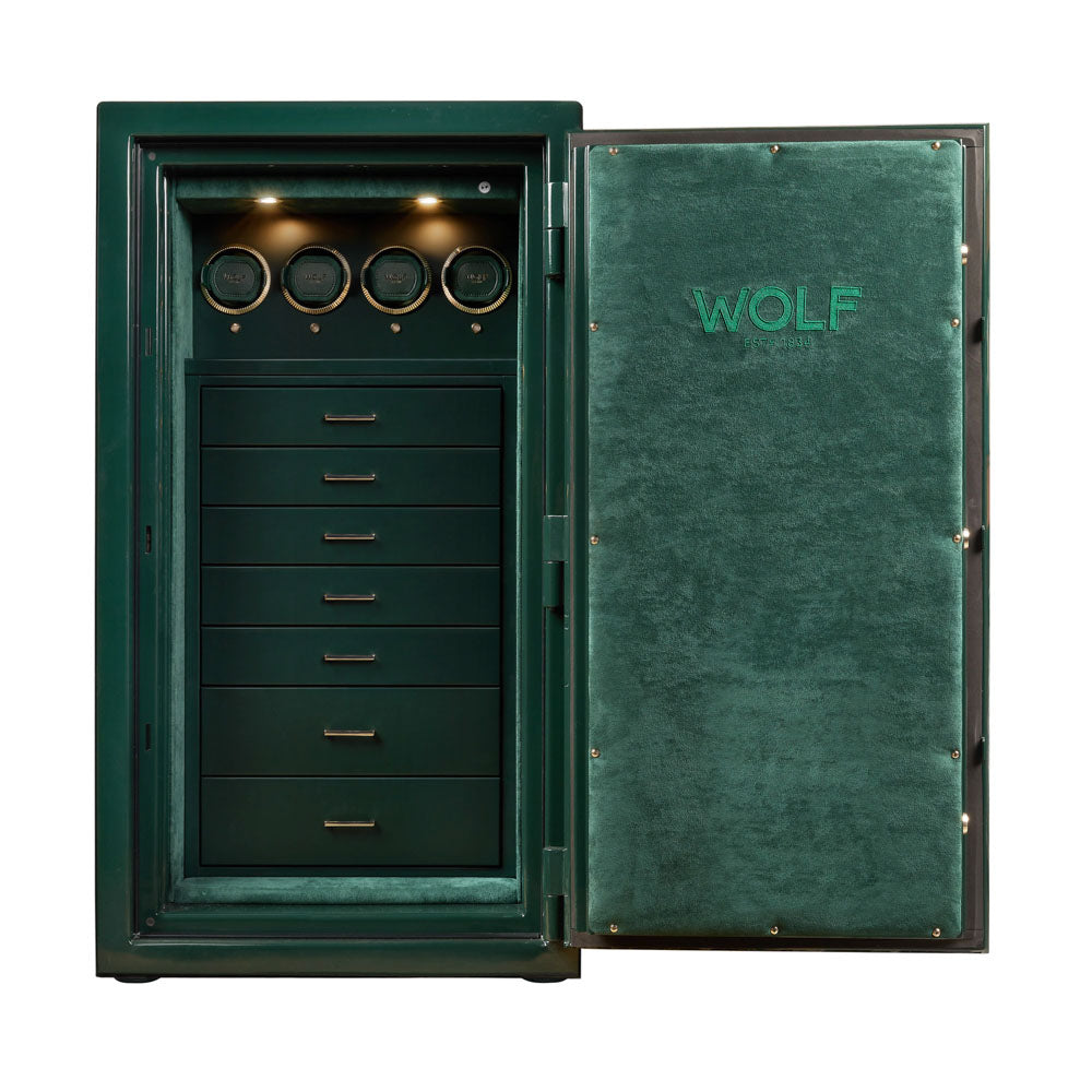 WOLF 1834 Atlas 4 Piece Winder Safe - Green/Gold - Image 2
