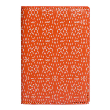 WOLF 1834 Signature Passport Sleeve – Orange (RFID Blocking, Recycled Materials) - Image 1