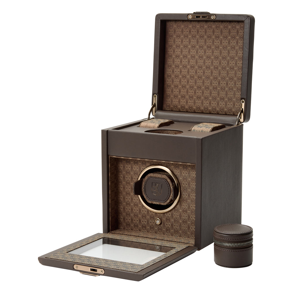 WOLF 1834 Earth Single Watch Winder – Coffee Apple Leather - Image 4