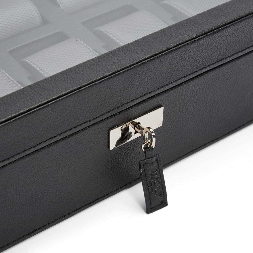 WOLF 1834 Classic 10 Piece Watch Box – Black - Image 6