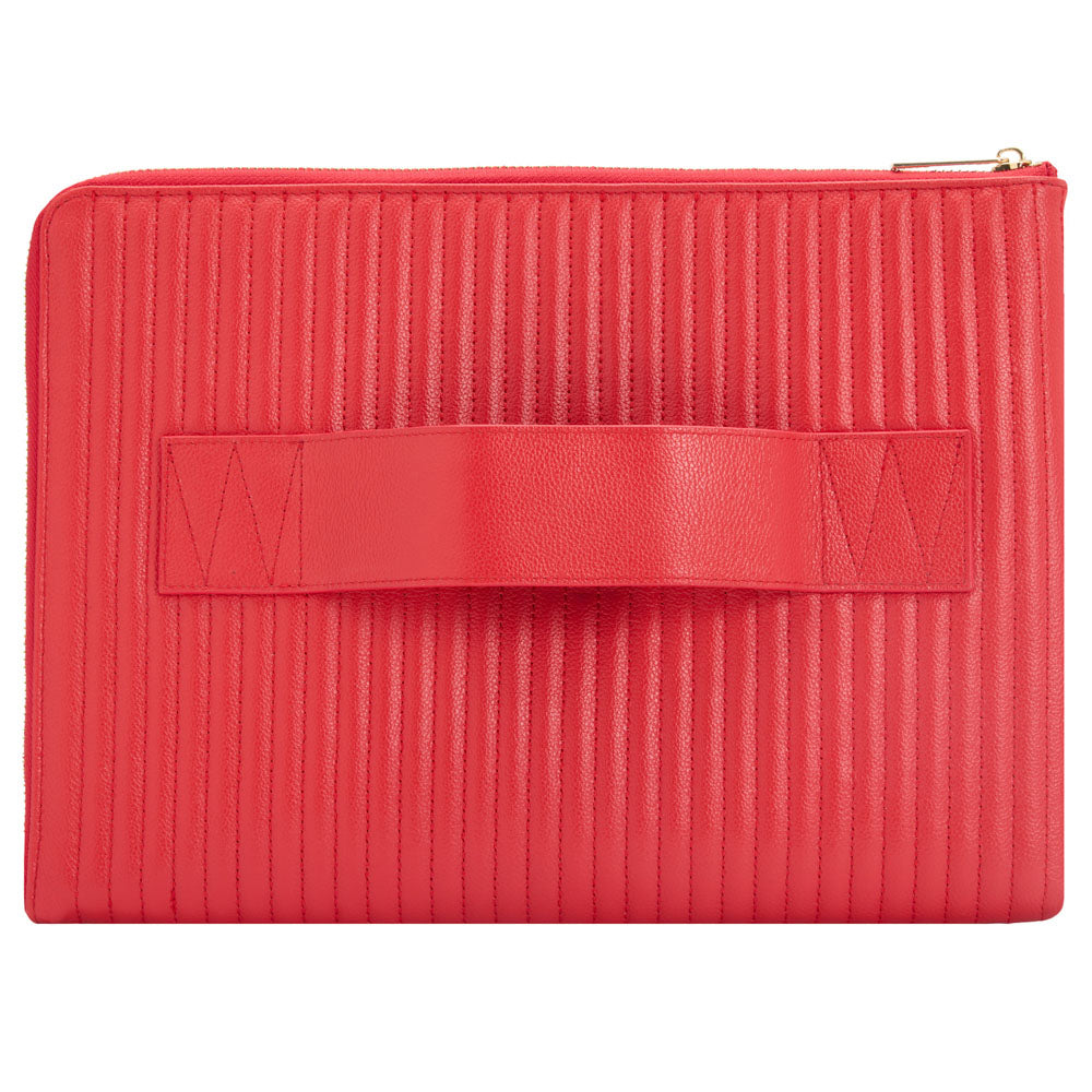 WOLF 1834 Mimi 13" Laptop Sleeve with Handle – Red - Image 3