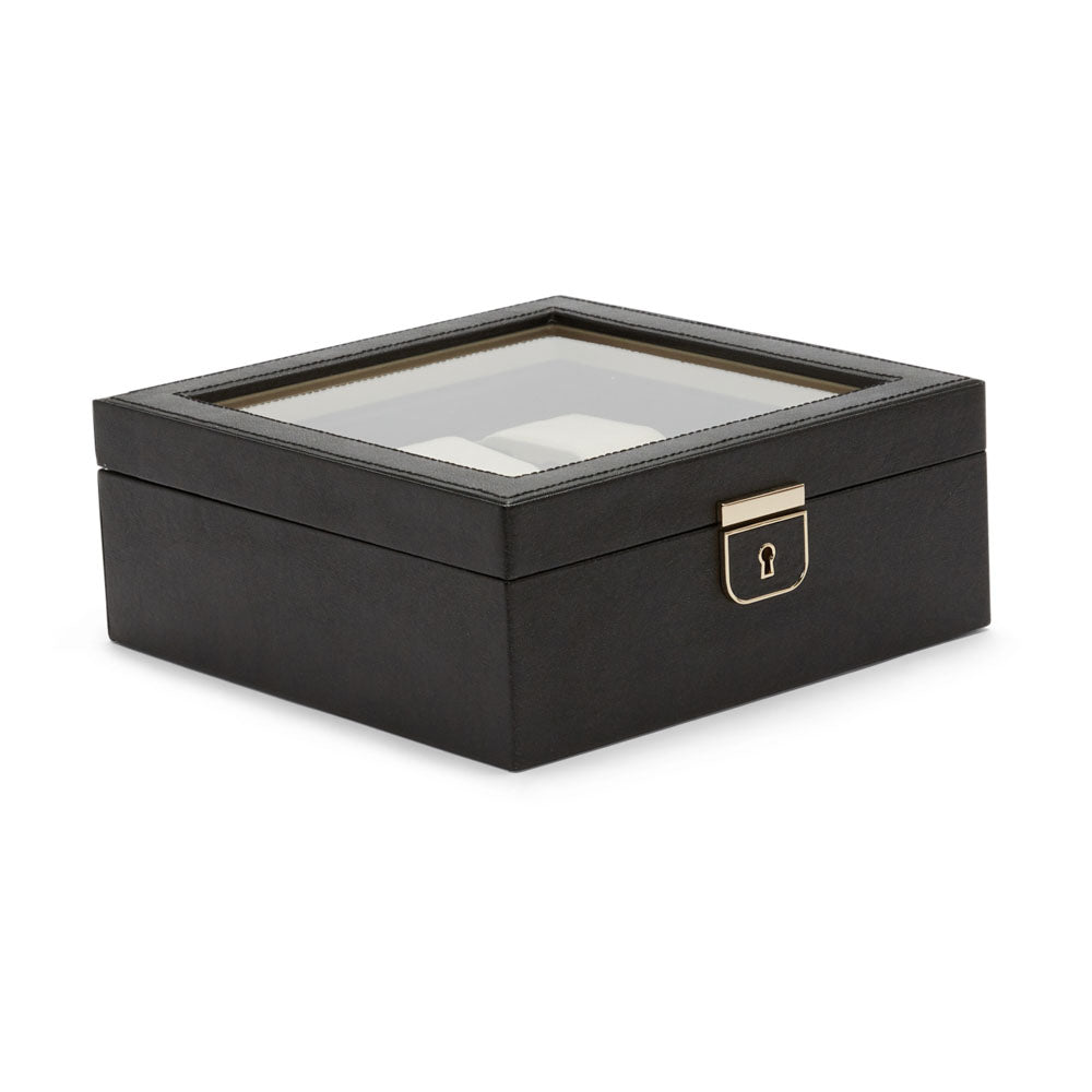 WOLF 1834 Palermo 6 Piece Watch Box – Black Anthracite Leather - Image 2