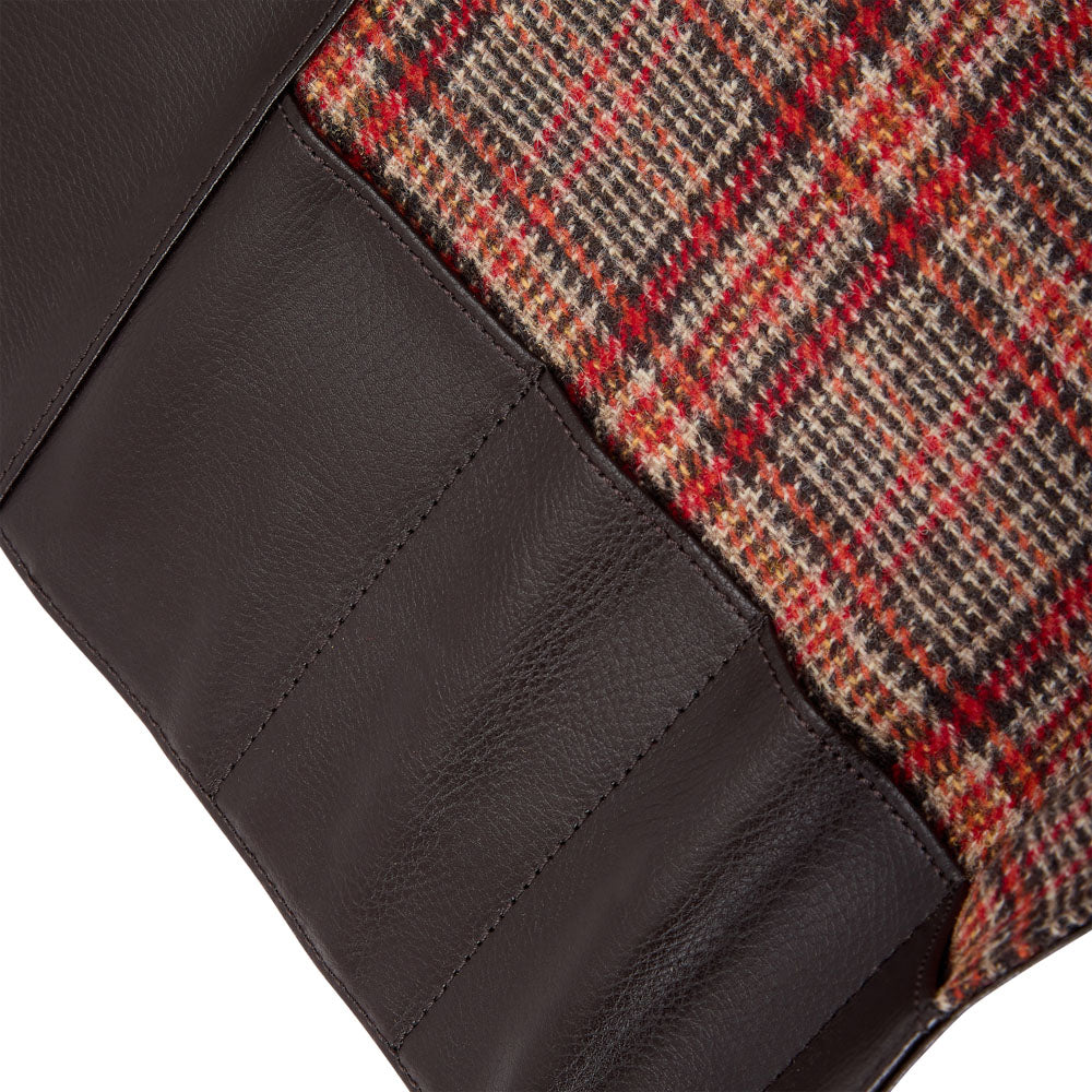 WOLF 1834 WM Brown Knife Roll – Brown Pebble Vegan Leather, 4-Knife Capacity - Image 5
