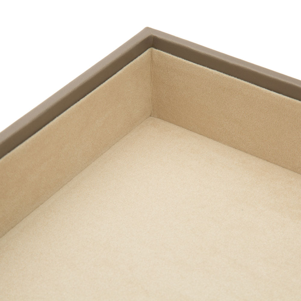 WOLF 1834 Vault Deep Tray 2" Grey – Stackable Jewelry Organizer with LusterLoc™ Anti‑Tarnish Lining - Image 3