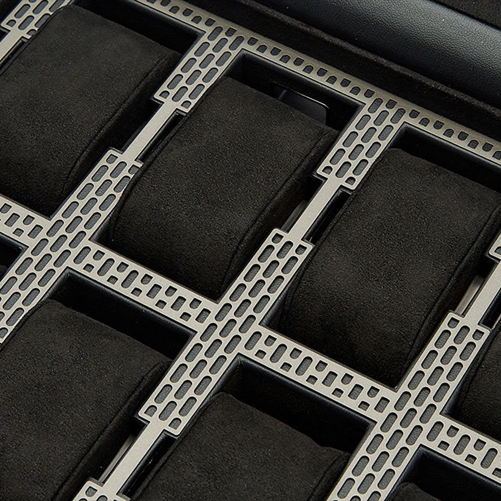 WOLF 1834 Axis 10-Piece Watch Box with Drawer – Powder Coat - Image 5
