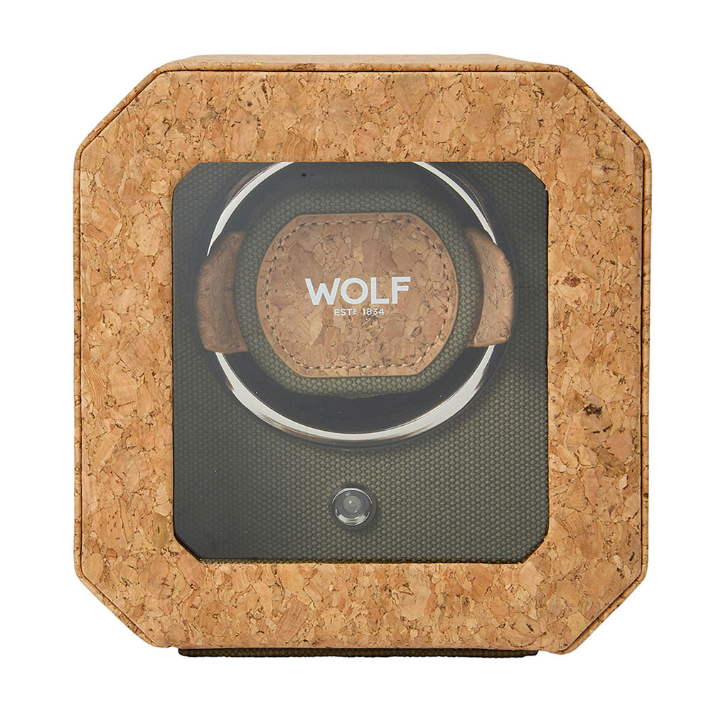 WOLF 1834 Cortica Single Watch Winder – Cork - Image 1