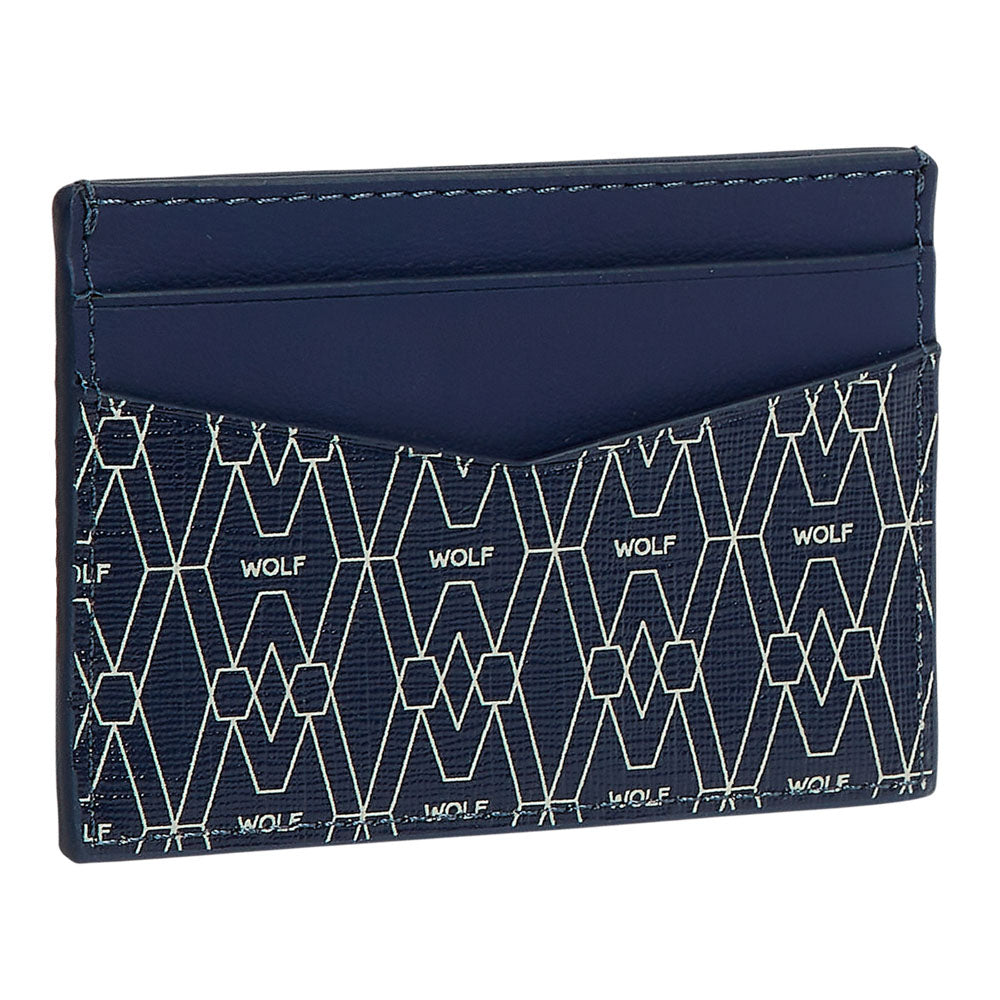 WOLF 1834 Signature Cardholder – Blue, RFID Blocking, 5 Card Slots, Vegan Recycled Materials - Image 2