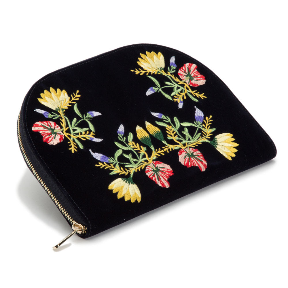 WOLF 1834 Zoe Portfolio – Indigo Velvet Jewelry Travel Case with LusterLoc™ Anti-Tarnish Lining - Image 2