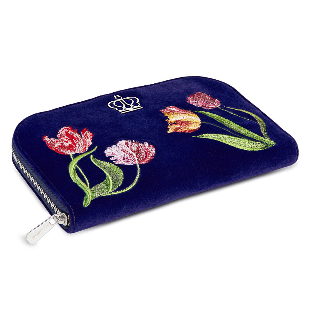 WOLF 1834 x Royal Asscher Jewelry Portfolio – Blue Velvet with Tulip Embroidery - Image 2