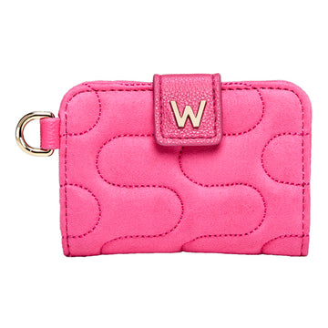 WOLF 1834 Mimi Swirl Card Case – Pink Flash, 4 Card Slots, Detachable Wristlet - Image 1
