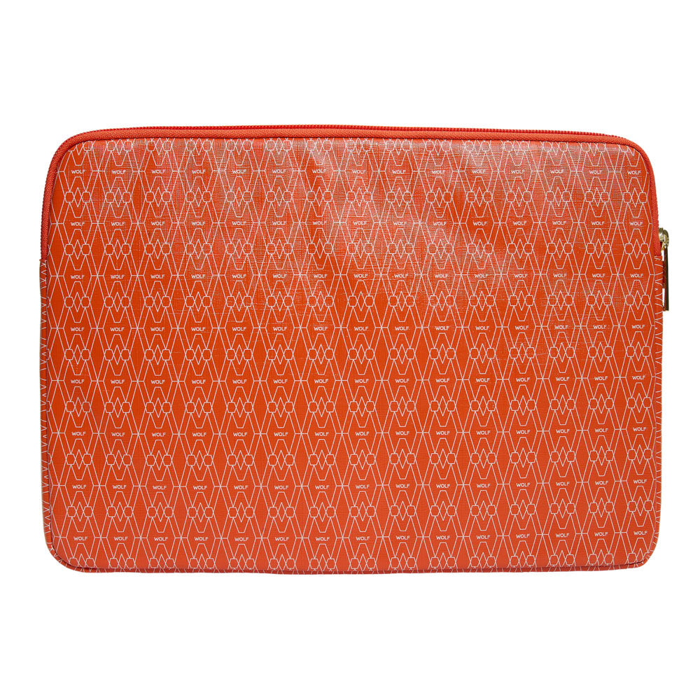 WOLF 1834 Signature Laptop Zip Case – Orange - Image 4