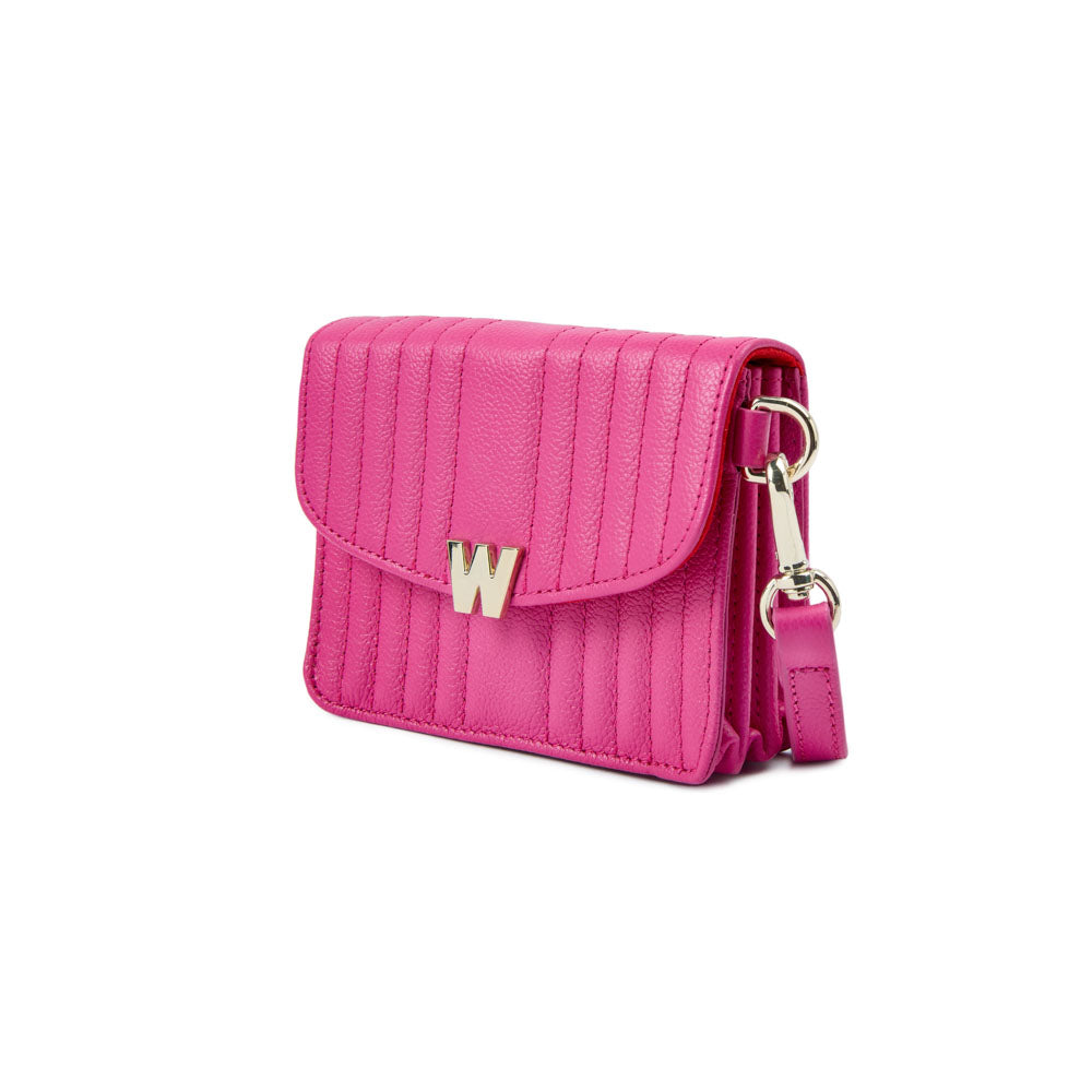 WOLF 1834 Mimi Mini Bag with Wristlet & Lanyard – Pink - Image 6