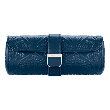 WOLF 1834 X Liberty Triple Watch Roll – Navy - Image 1