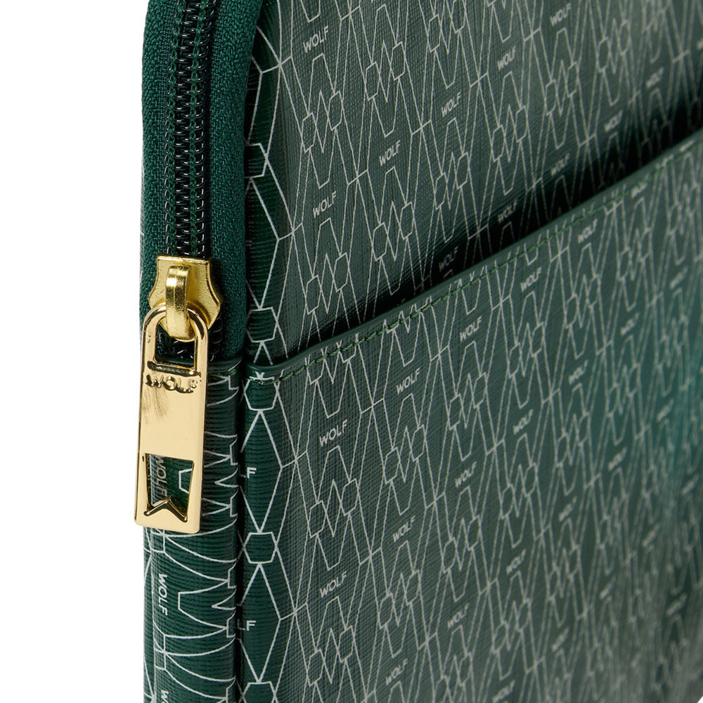 WOLF 1834 Signature Laptop Zip Case – Green - Image 5