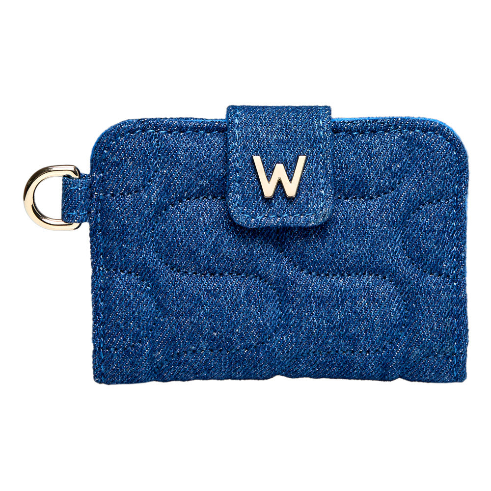 WOLF 1834 Mimi Swirl Card Case - Denim - Image 1