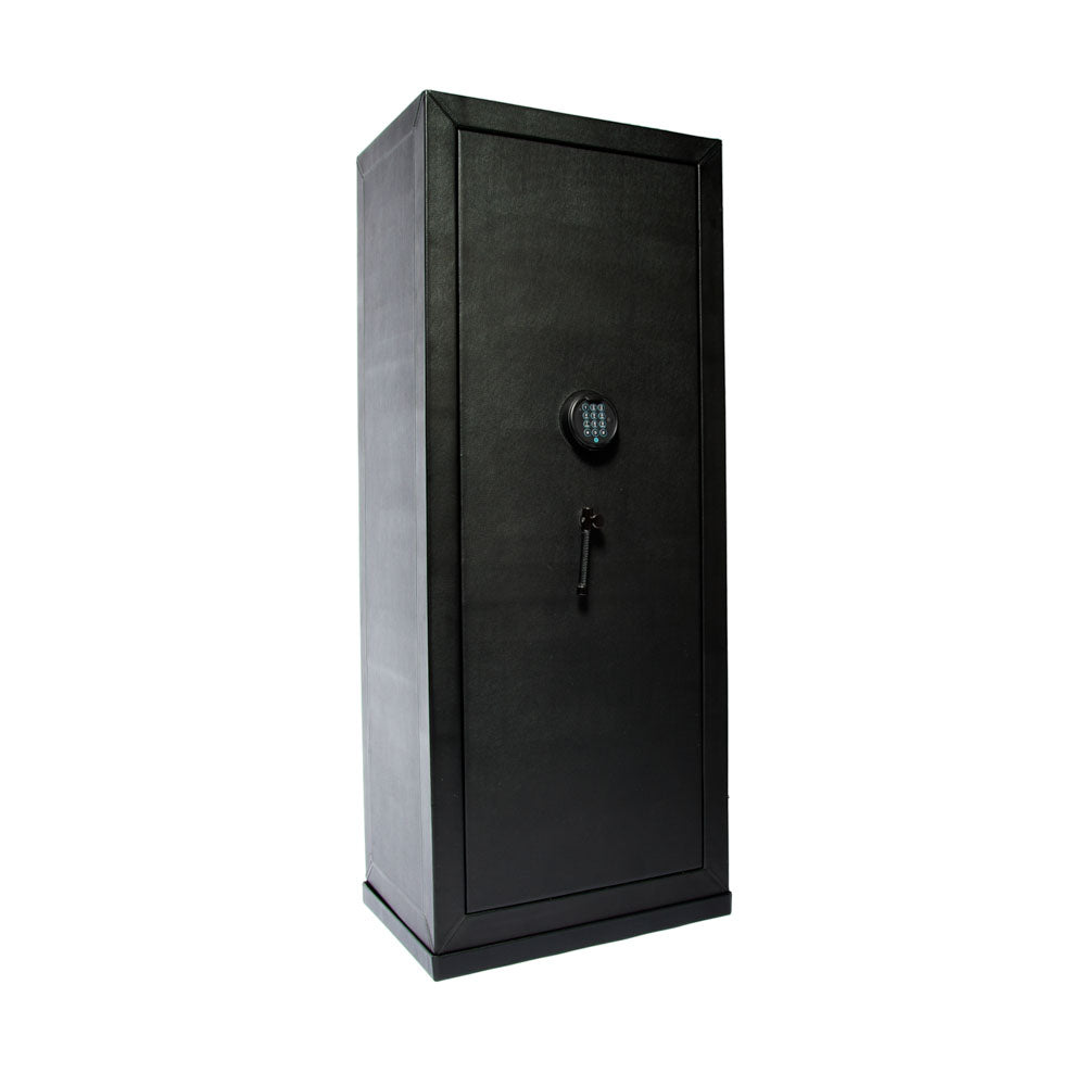 WOLF 1834 Churchill 16-Piece Watch Winder Safe – Black Pebble Leather - Image 2