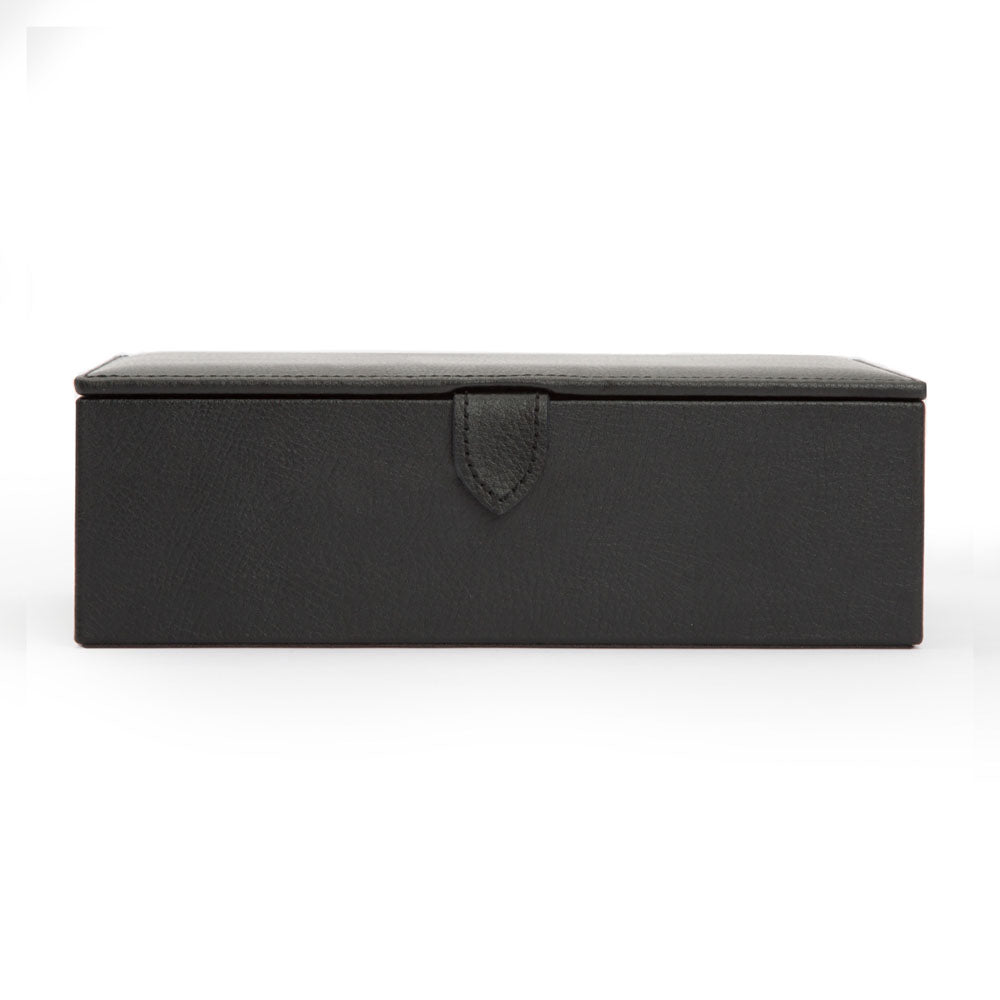 WOLF 1834 Blake Shoe Shine Kit – Black/Grey Leather Travel Case - Image 1