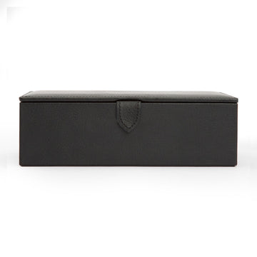 WOLF 1834 Blake Shoe Shine Kit – Black/Grey Leather Travel Case - Image 1