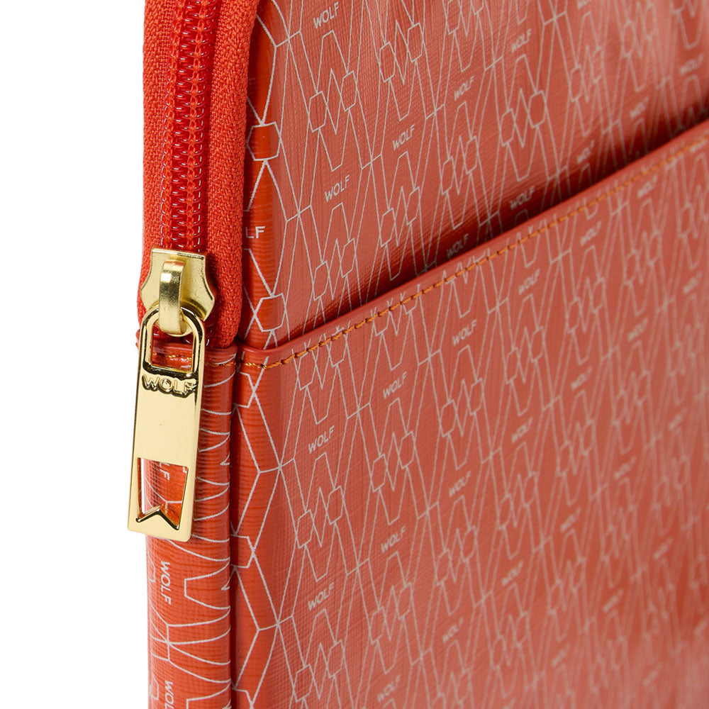 WOLF 1834 Signature Laptop Zip Case – Orange - Image 5
