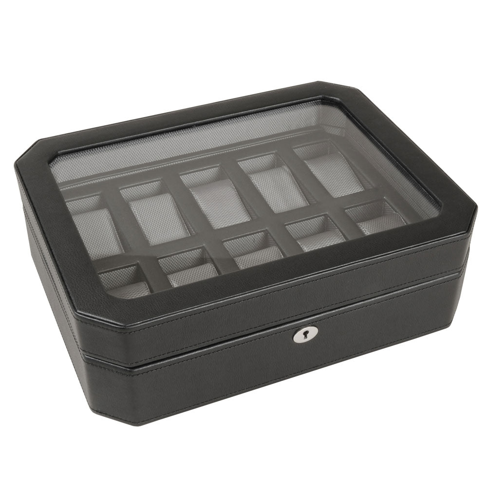 WOLF 1834 Windsor 10 Piece Watch Box – Windsor Black - Image 1